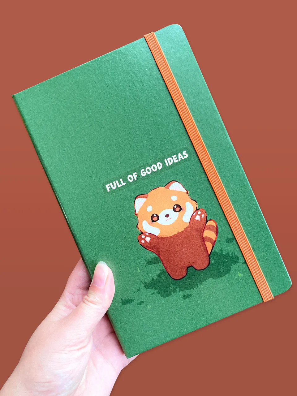 miamouz-full-of-good-ideas-red-panda-notizbuch-a5-liniert image 1