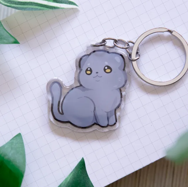miamouz-keychains-british-short-hair-katzen-schl-sselanh-nger-acryl image 1