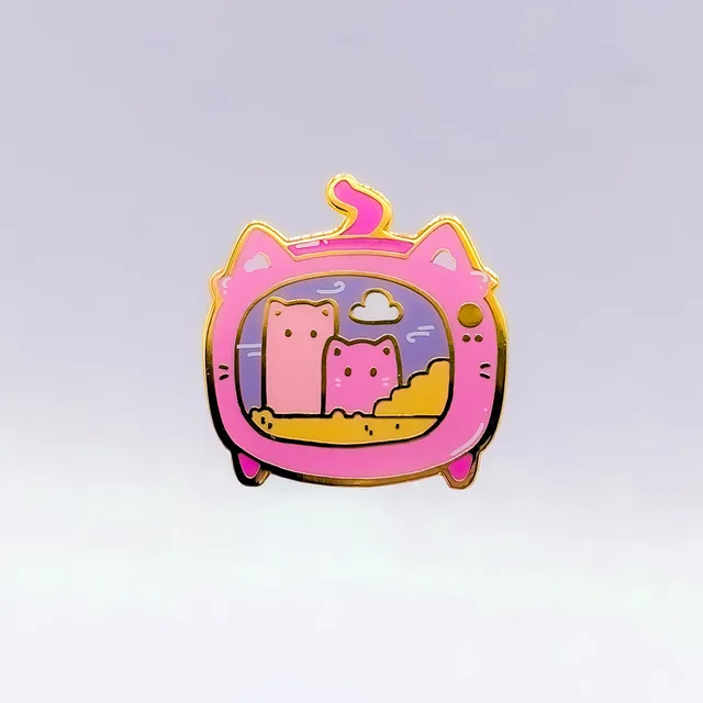 miamouz-enamel-pins-gaming-cats-emaille-pin-pastell-glitzer image 1