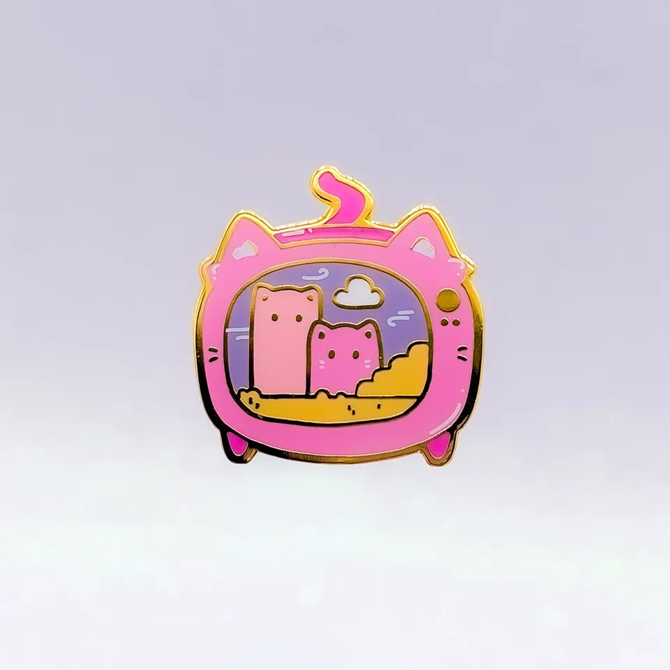 miamouz-kawaii-gaming-cats-emaille-pin-pastell image 1