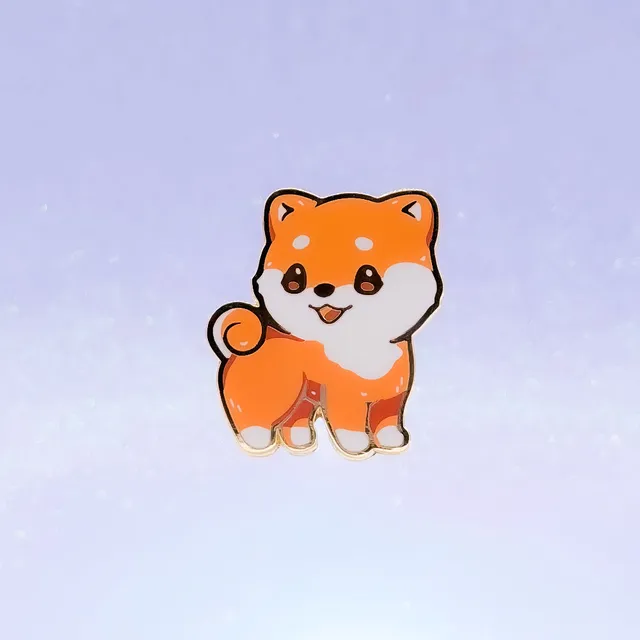 miamouz-shiba-inu-rot-emaille-pin-hard-enamel-30-mm image 1