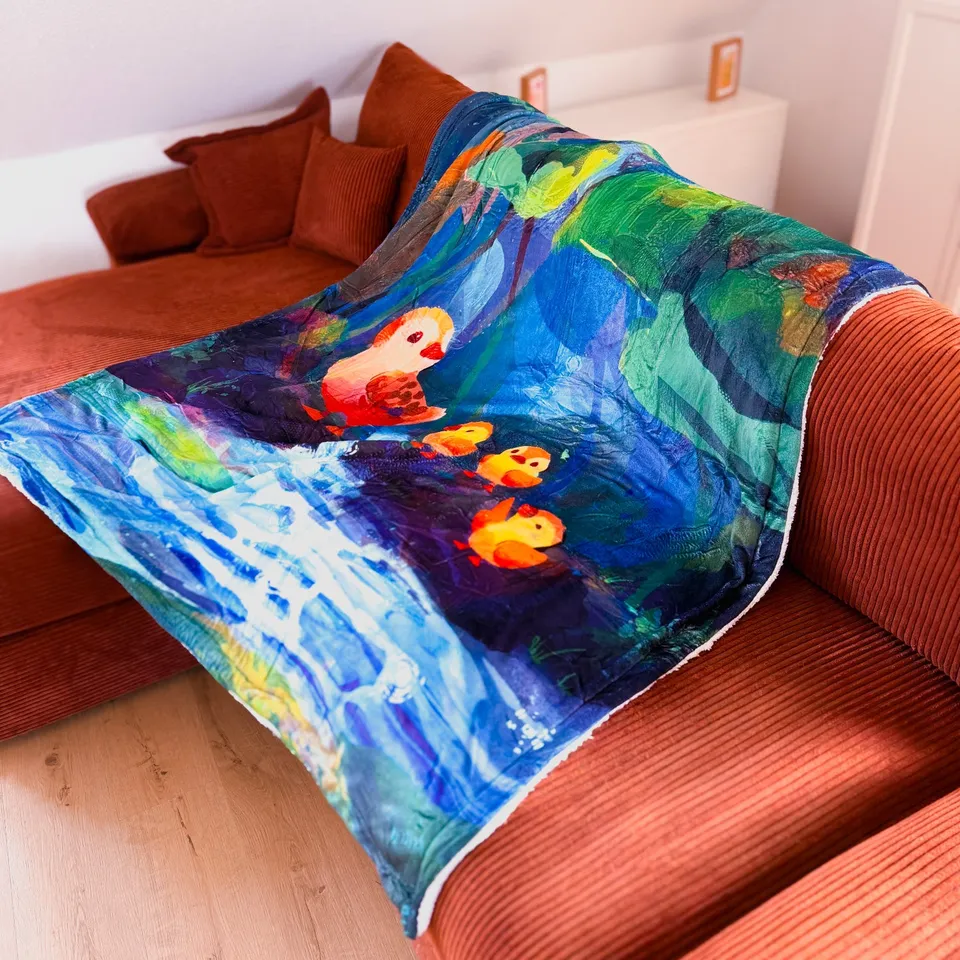 miamouz-duckling-adventure-fleecedecke-150x200-enten image 1
