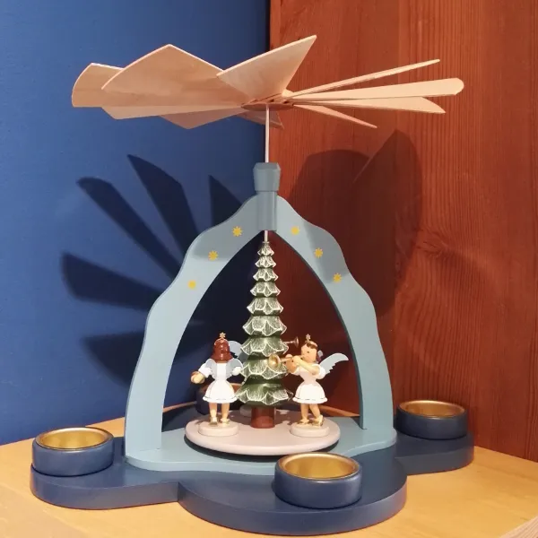 blank-weihnachtspyramiden-holzpyramide-mit-engeln image 1