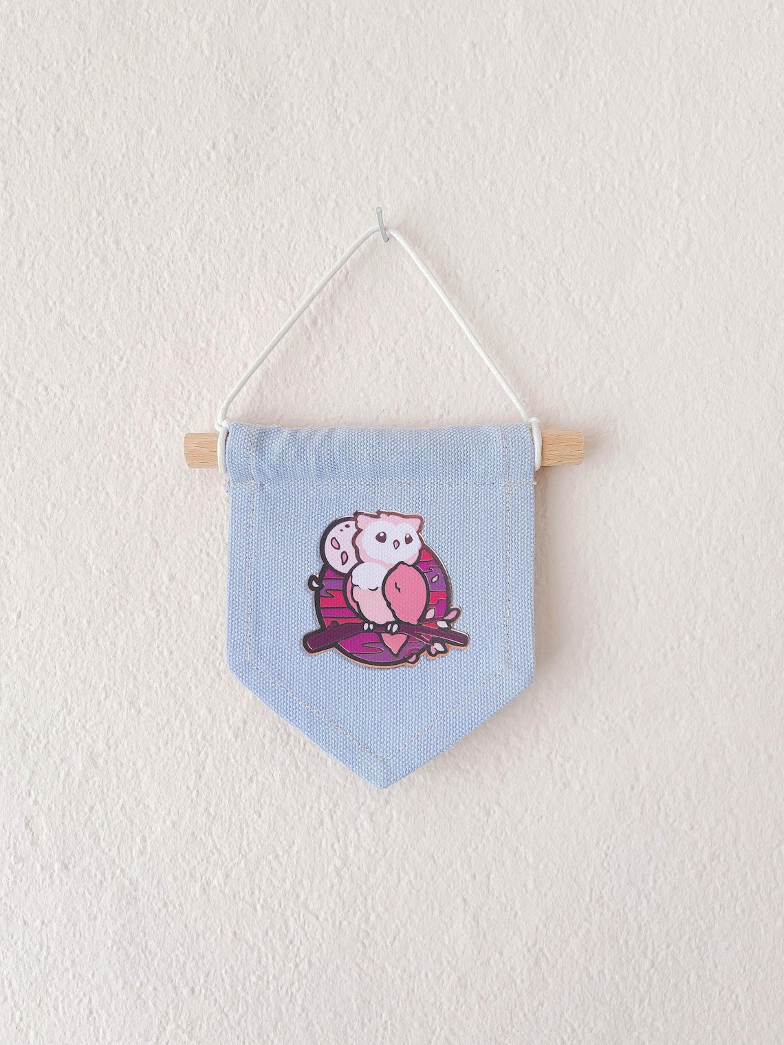 miamouz-pin-banner-hellblau-canvas-gro-21x30cm-handmade image 6