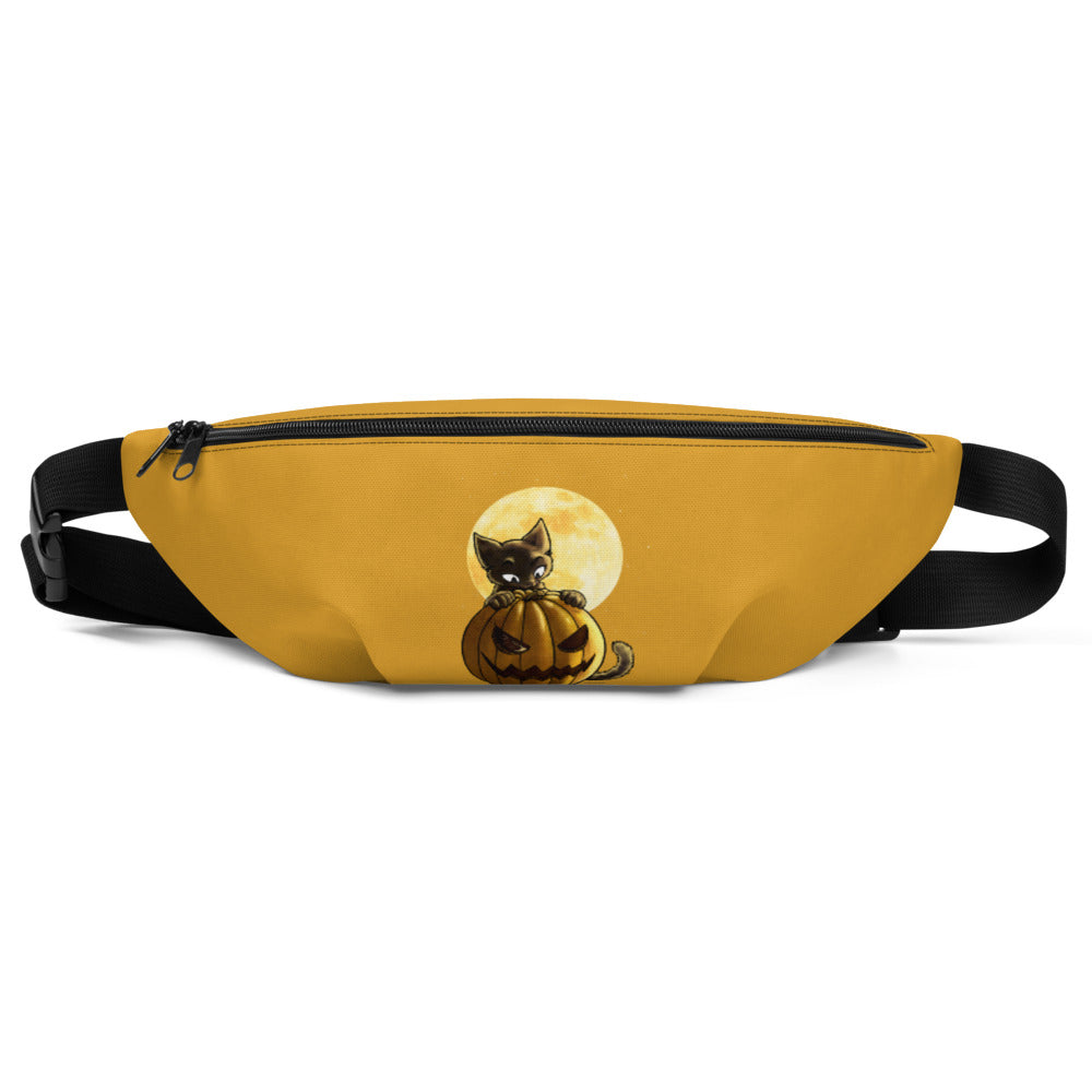 howling-riot-halloween-pumpkin-cat-bauchtasche-s-m-wasserabweisend image 1
