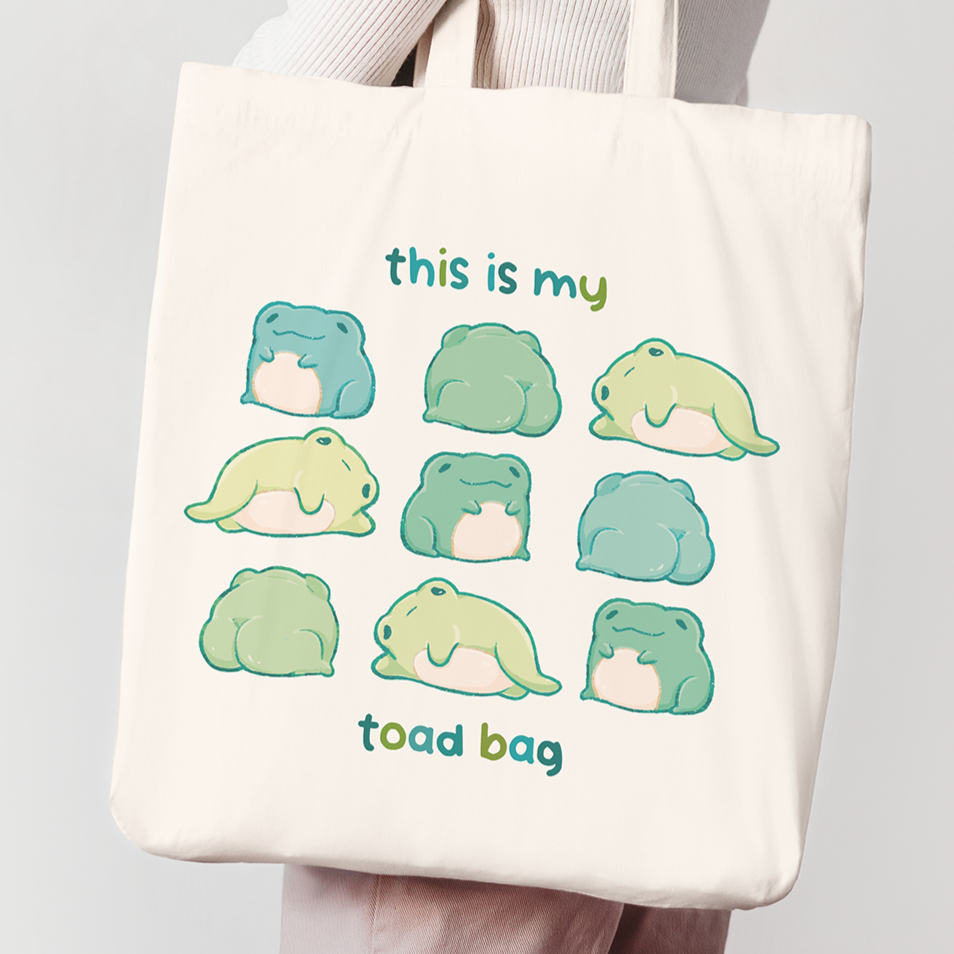miamouz-this-is-my-toad-bag-tote-bag-frosch-38x42-baumwolle image 1