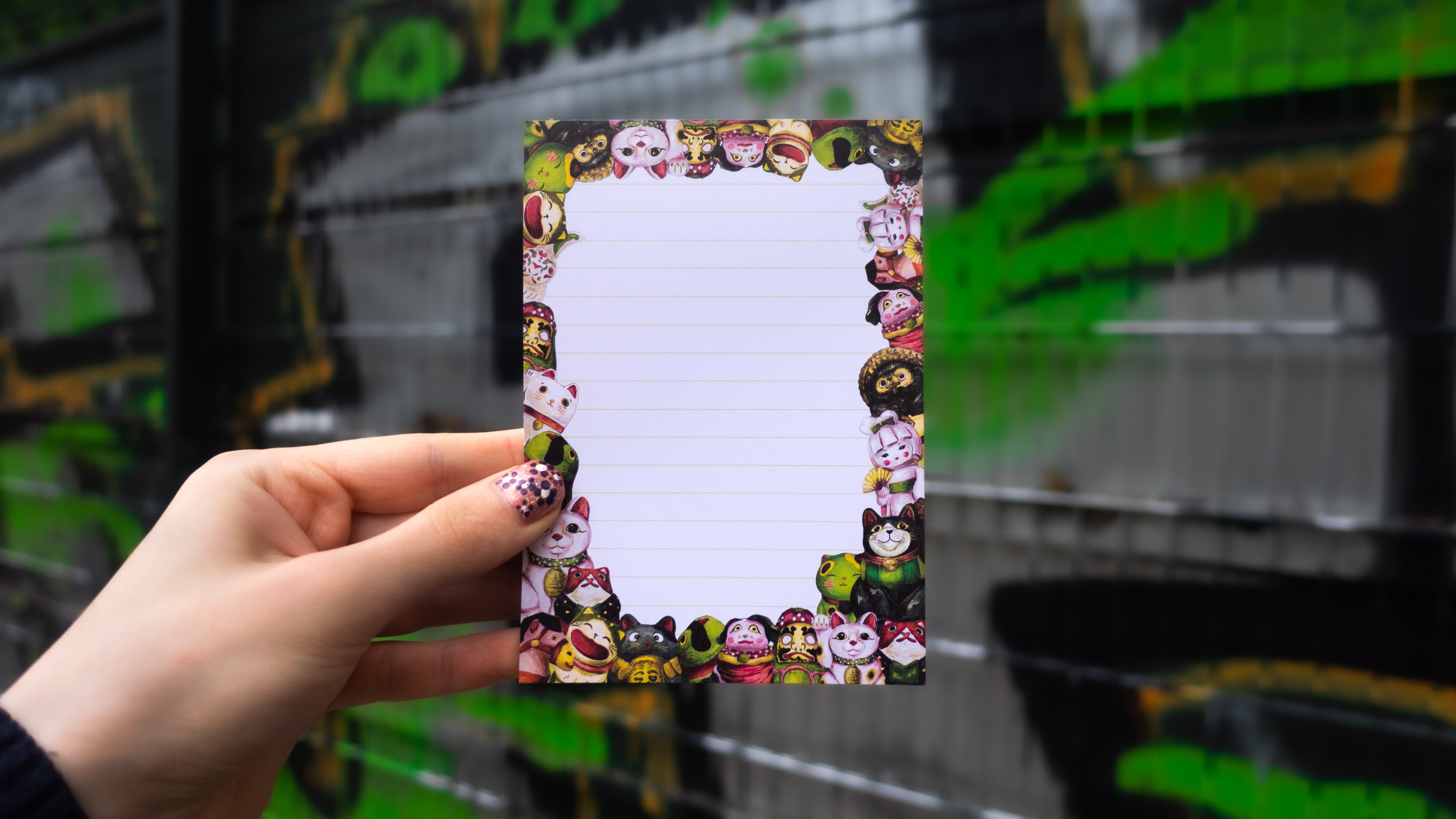 kabujiro-japanese-dolls-notizblock-a6-liniert-50-blatt image 2