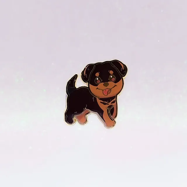 miamouz-hund-emaille-pin-dobermann-rottweiler-35mm image 1