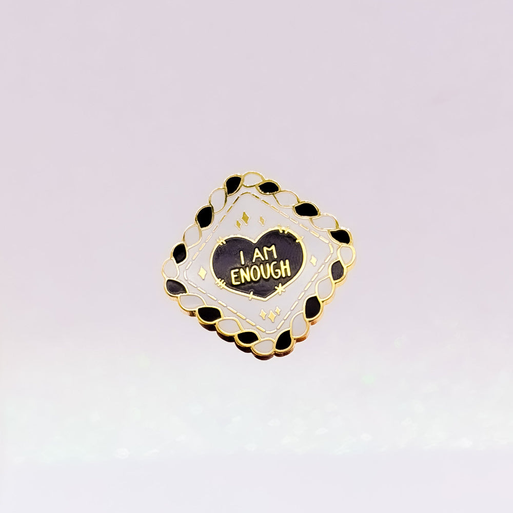 miamouz-enamel-pins-i-am-enough-pin-hard-emaille-gold-41mm image 1