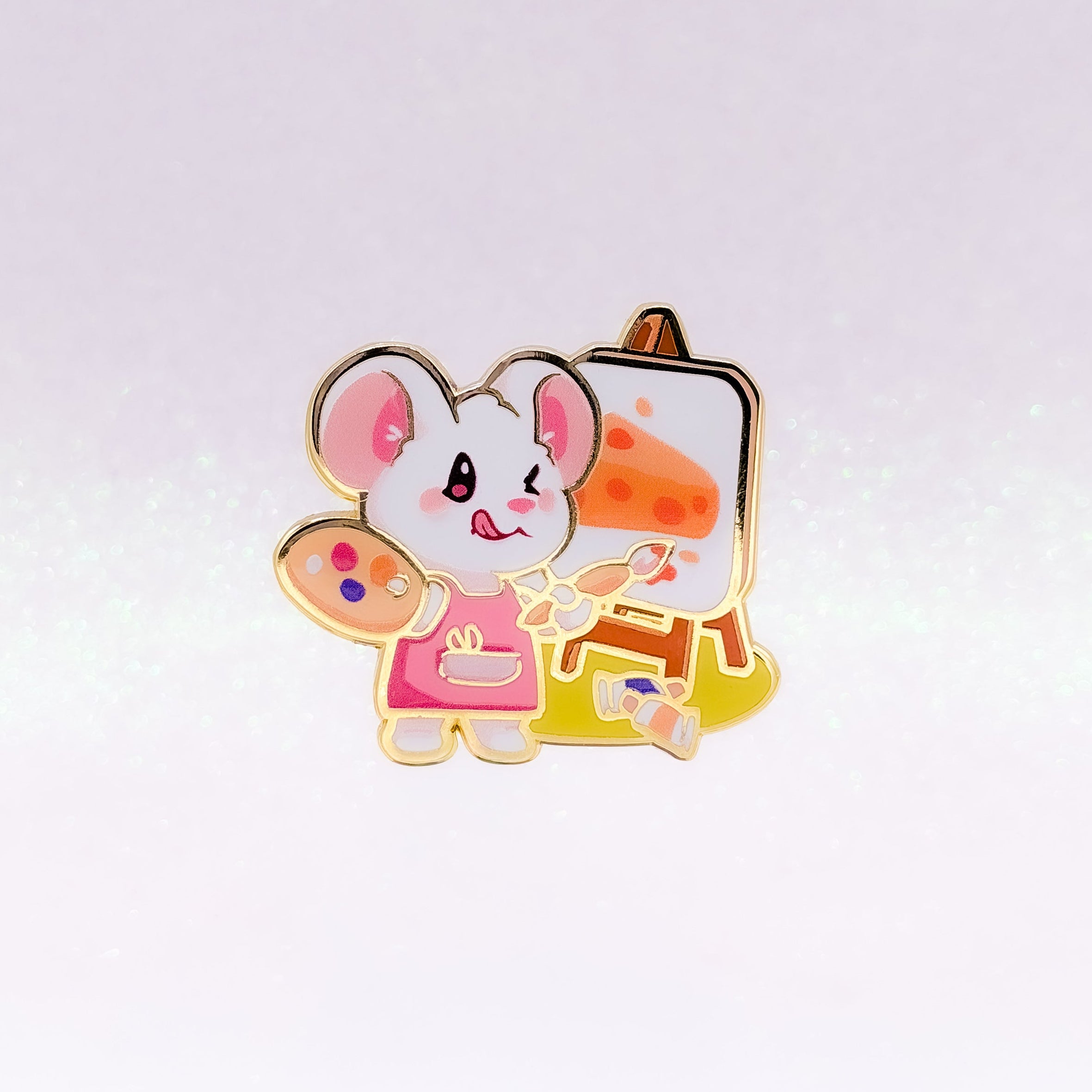 miamouz-artsy-mouse-emaille-pin-k-nstler-40mm image 1