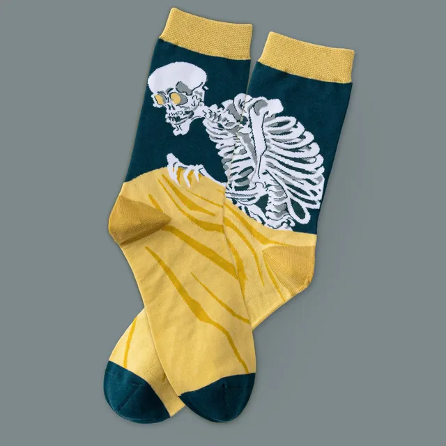 kabujiro-socks-ukiyo-e-skeleton-art-socken-37-44 image 1