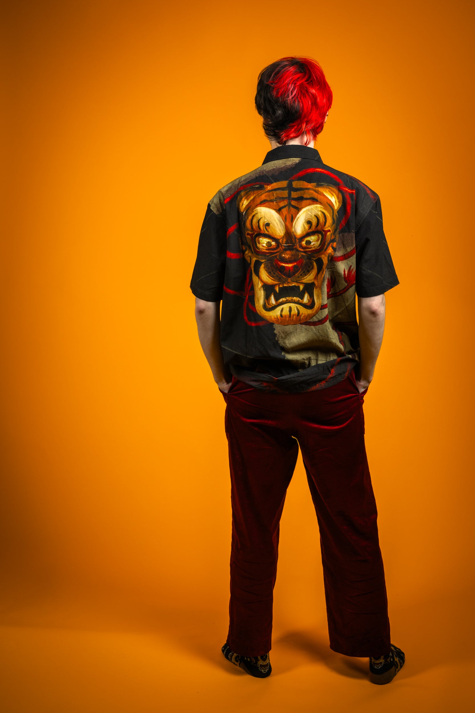 kabujiro-clothing-samurai-tiger-hemd-rayon-baumwolle-unisex image 4
