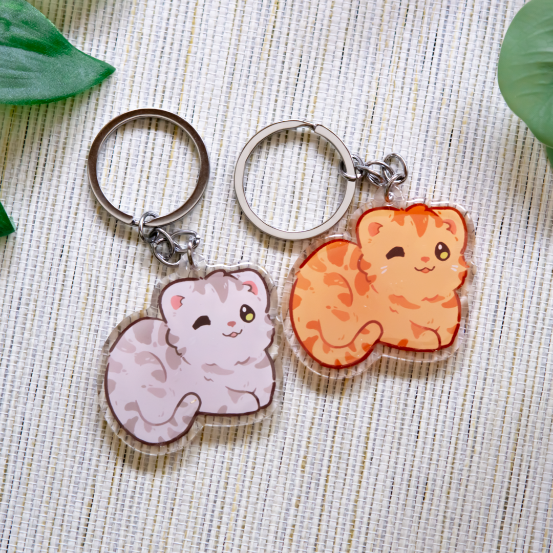 miamouz-keychains-red-tabby-katze-schl-sselanh-nger-acryl image 1