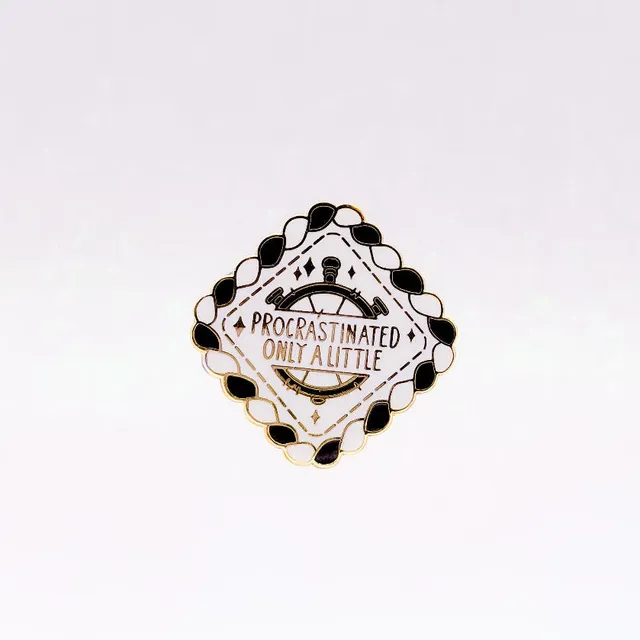 miamouz-enamel-pins-procrastinated-only-a-little-pin-41mm-gold image 1