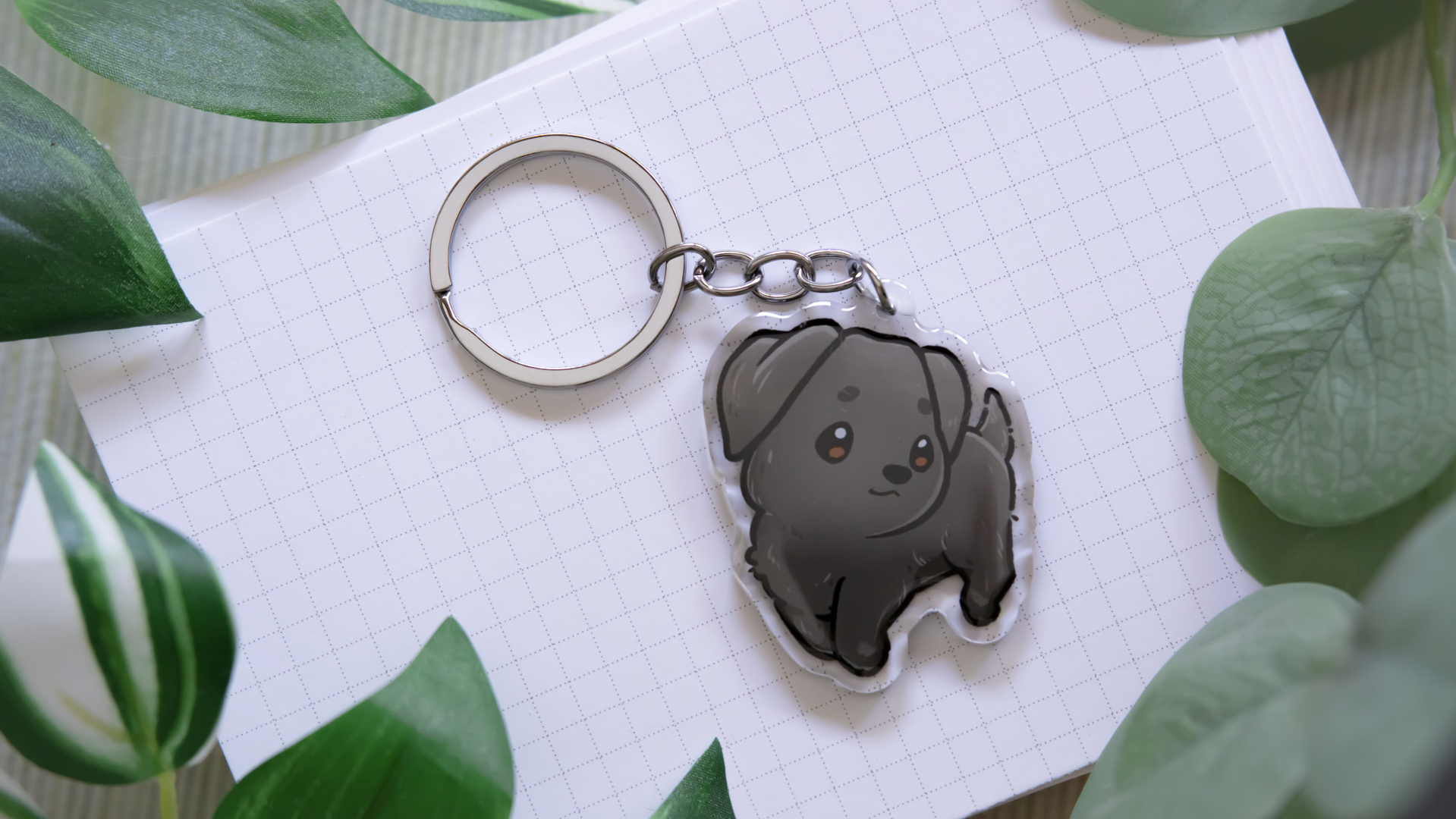 miamouz-labrador-retriever-keychain-acryl-sand-5-cm image 3
