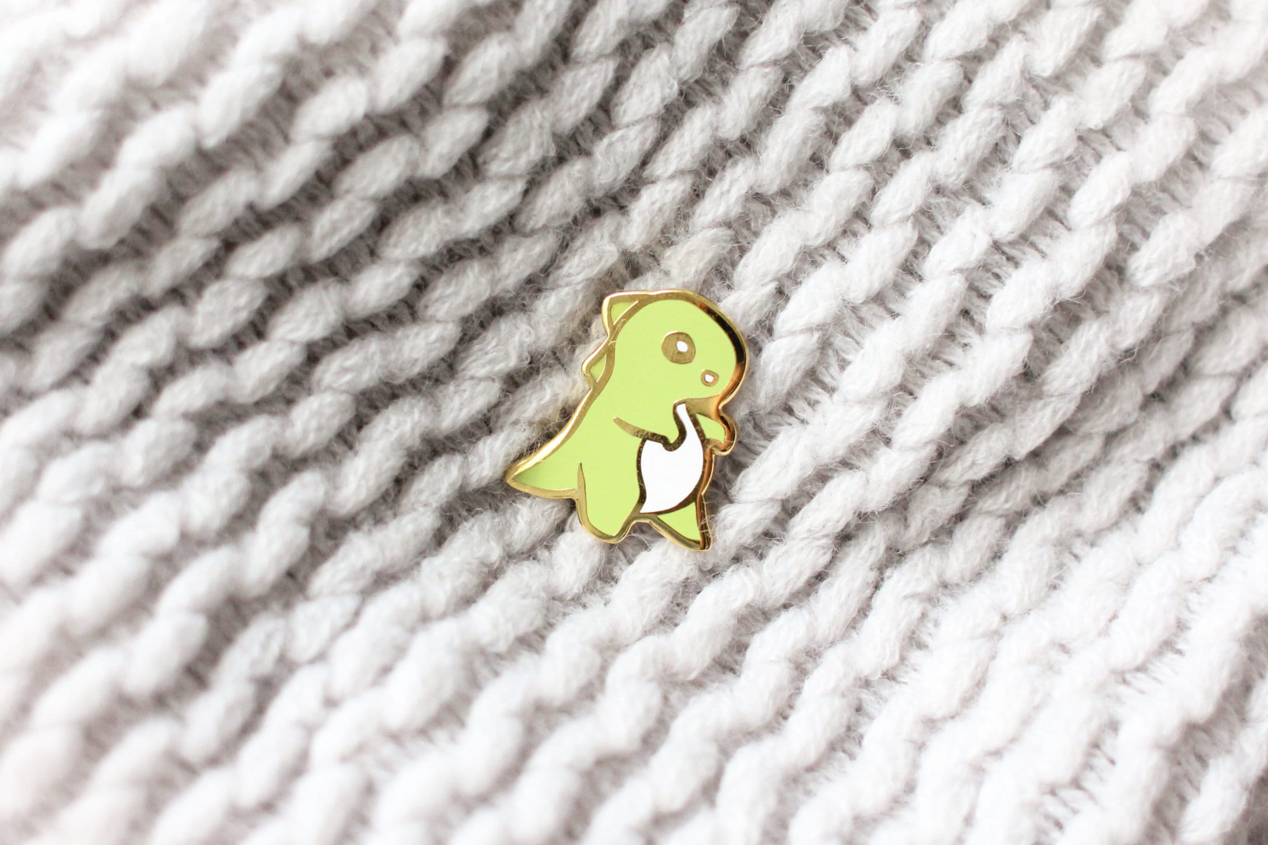 miamouz-enamel-pins-green-dinosaur-pin-t-rex-gold image 2