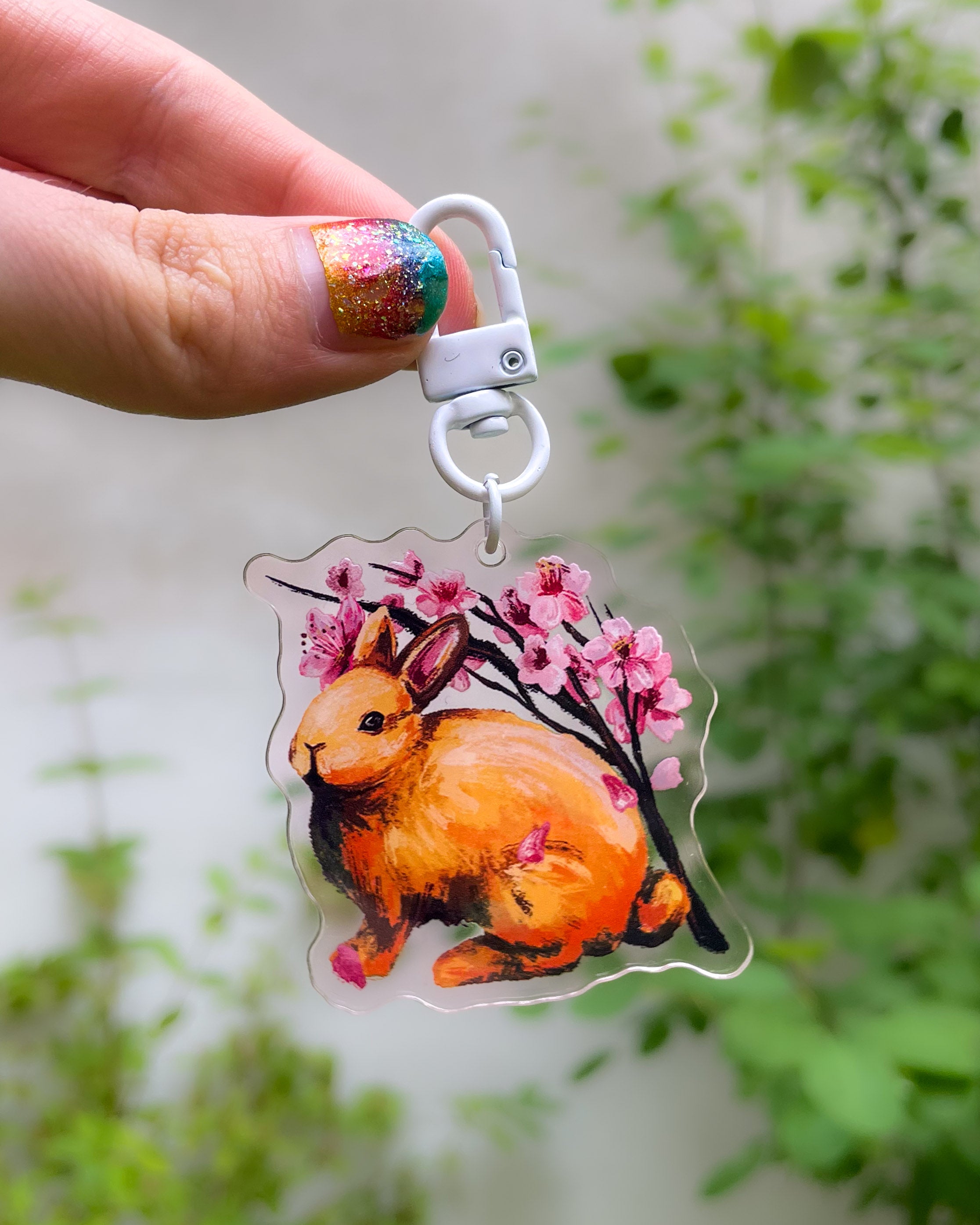 kabujiro-sakura-bunny-acryl-charm-wei-5cm image 1