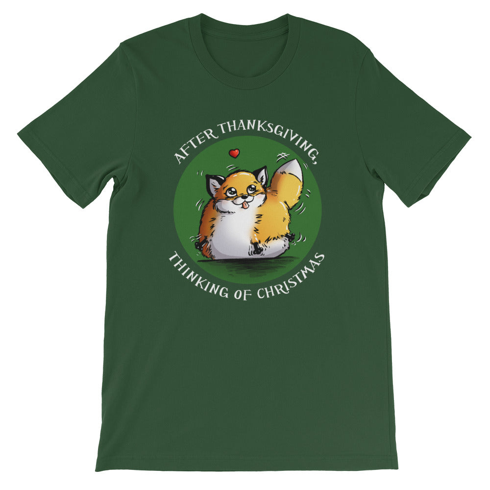 howling-riot-christmas-t-shirt-after-thanksgiving-rot-baumwolle image 1