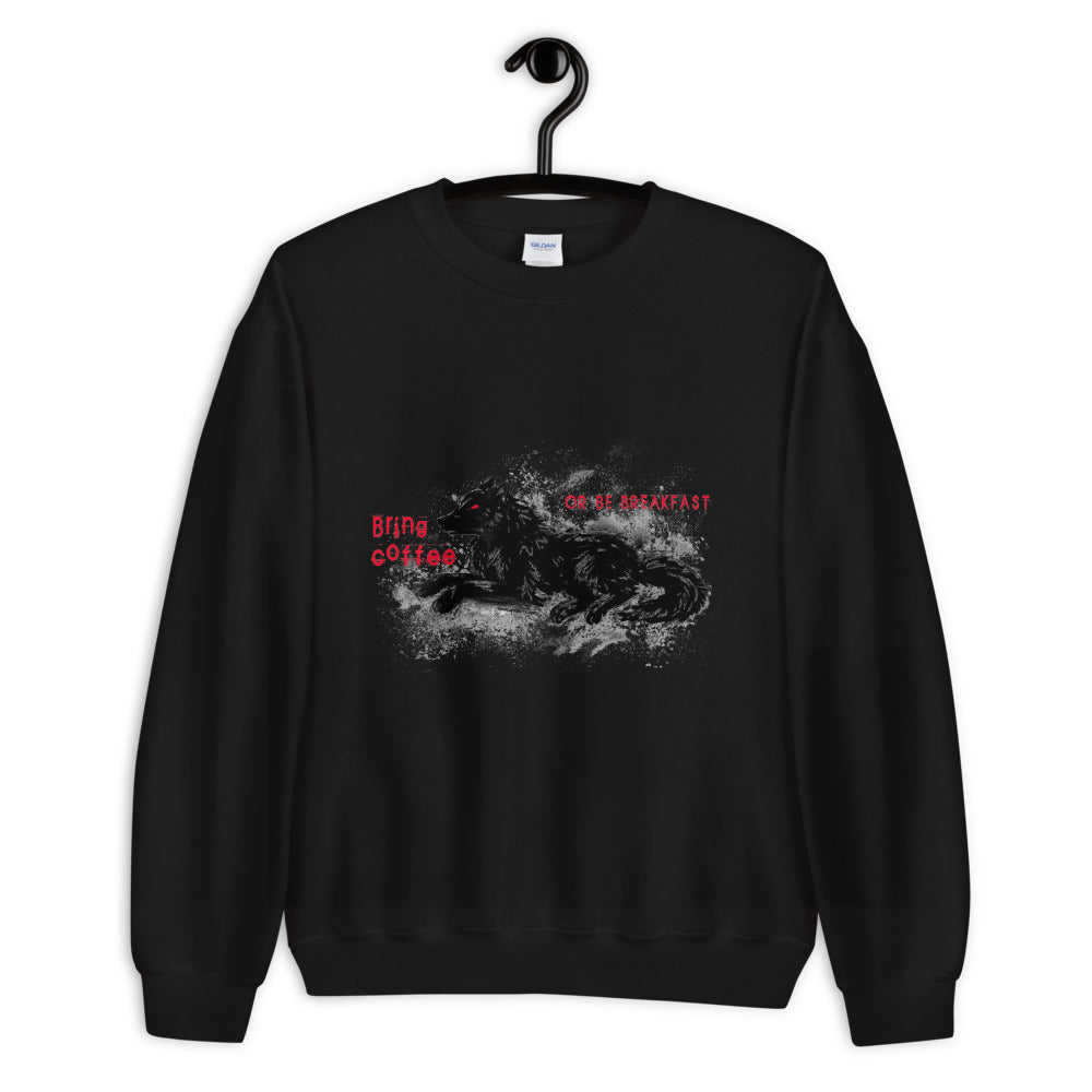howling-riot-bring-coffee-or-be-breakfast-sweatshirt-schwarz-baumwolle image 3