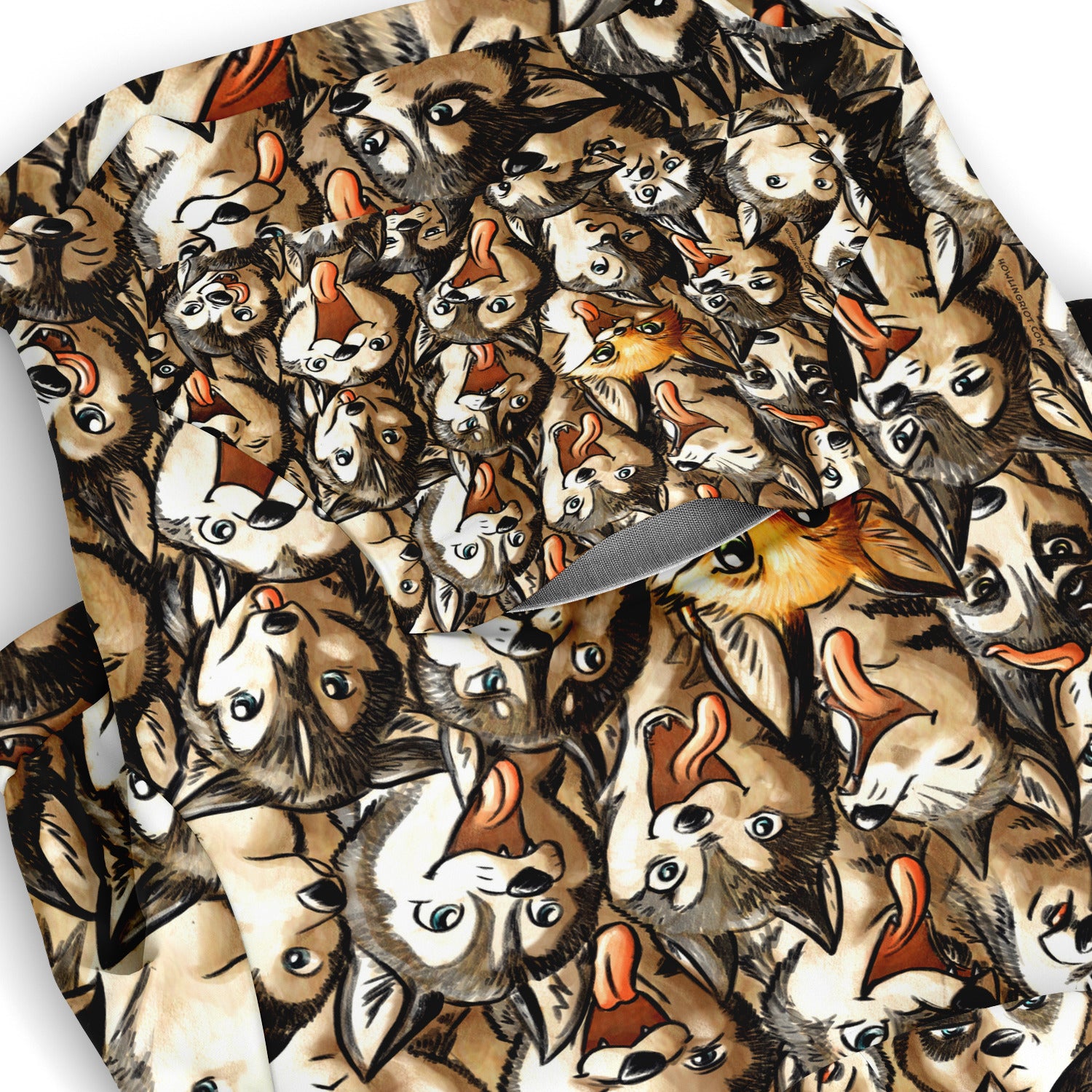 howling-riot-husky-hunde-hoodie-reissverschluss-leckerli-tasche image 3