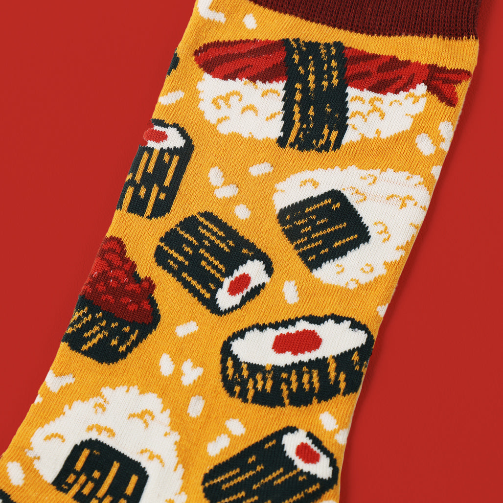 kabujiro-socks-sushi-onigiri-baumwollsocken-38-42-schwarz image 3