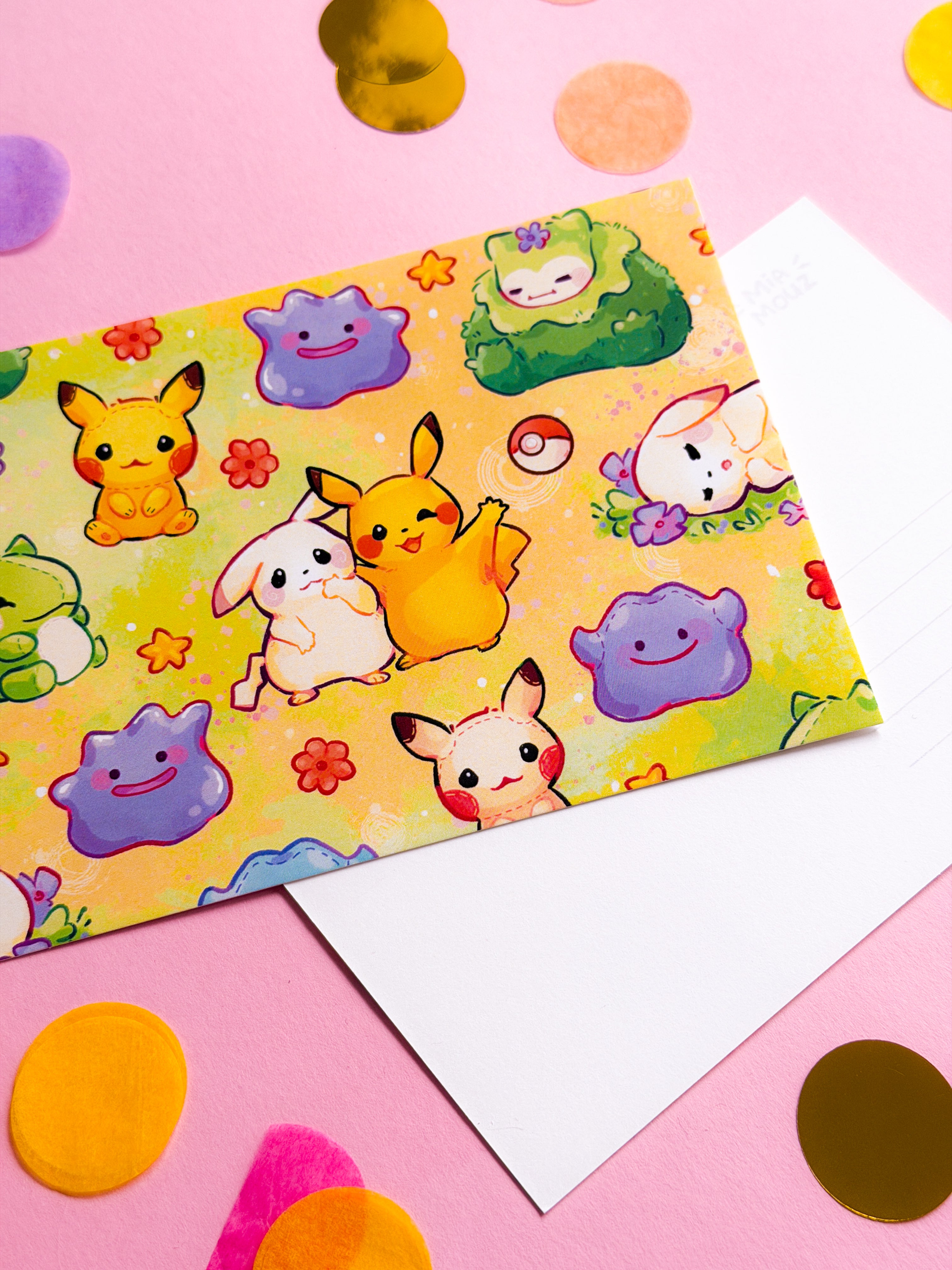 miamouz-island-friends-postkarte-a6-monster-pastel image 2