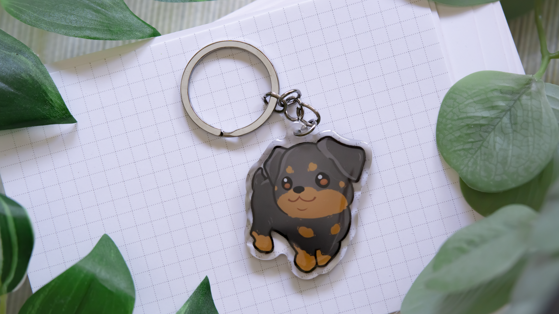 miamouz-rottweiler-dobermann-schl-sselanh-nger-acryl-5-cm image 2
