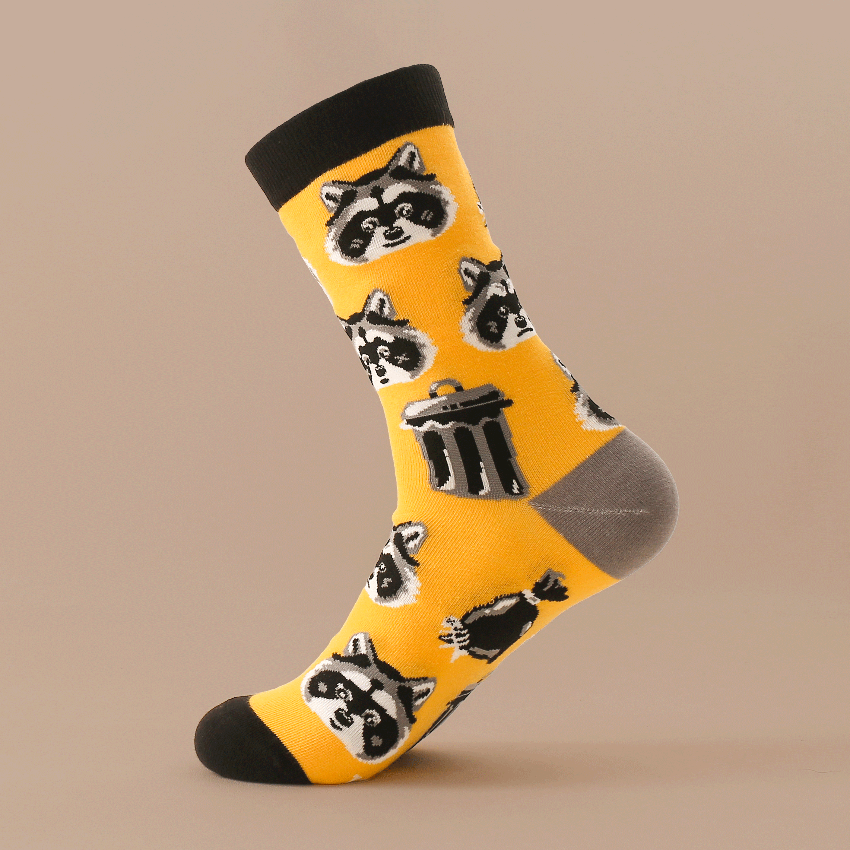kabujiro-socks-trash-raccoons-socken-37-43-baumwolle image 3