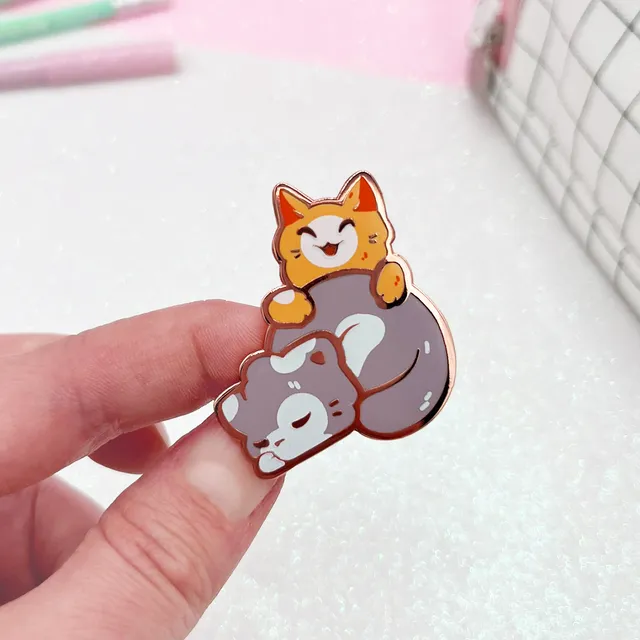 miamouz-enamel-pins-best-friends-kitty-friend-emaille-pin image 1