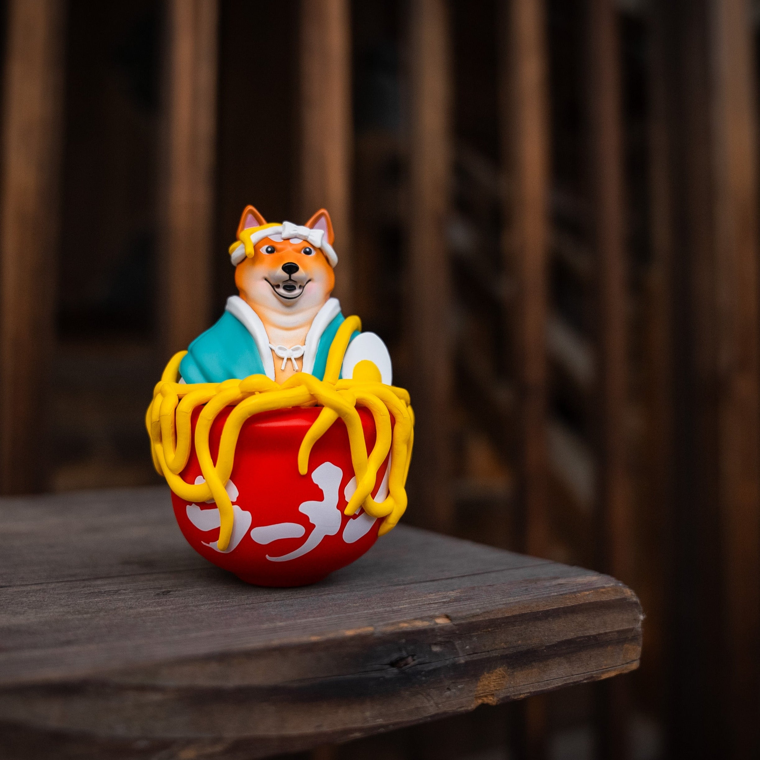 kabujiro-shiba-san-ramen-chef-art-toy-figur-12cm-box image 1