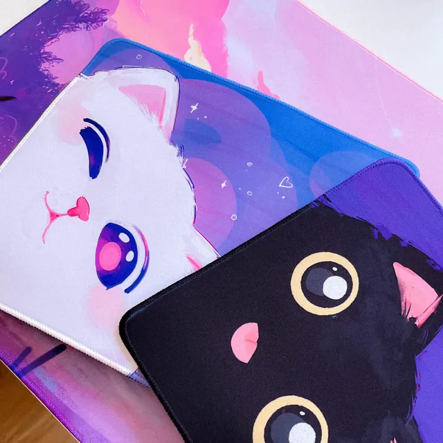 miamouz-mouse-pads-wei-e-katze-mauspad-30x25-kawaii image 1