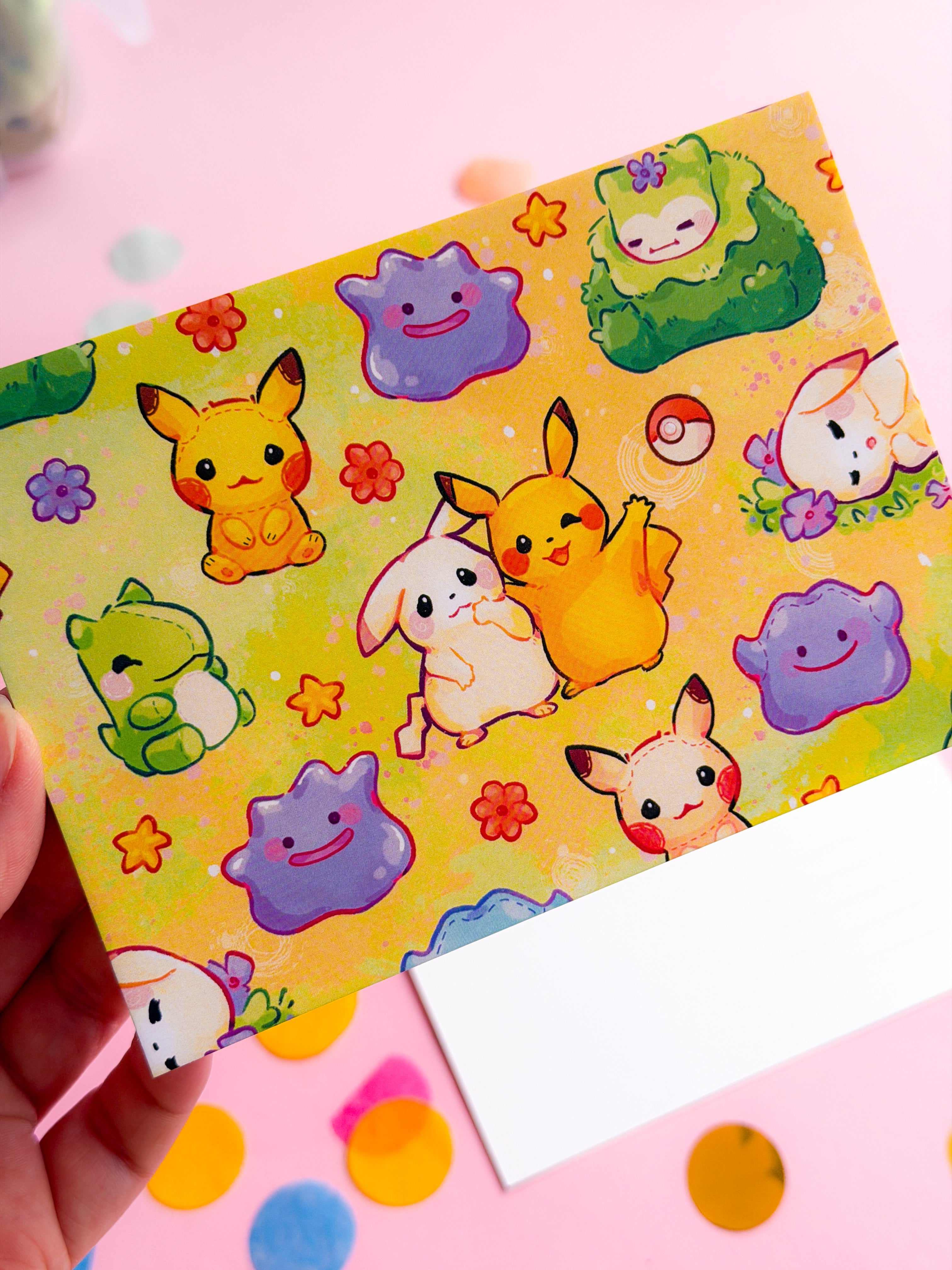 miamouz-island-friends-postkarte-a6-monster-pastel image 3