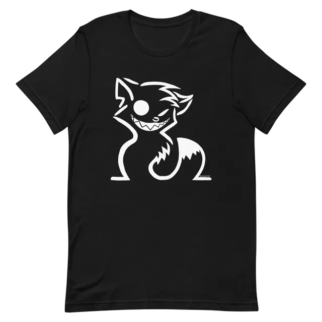 howling-riot-crazy-fox-t-shirt-schwarz-baumwolle-gr-m image 1