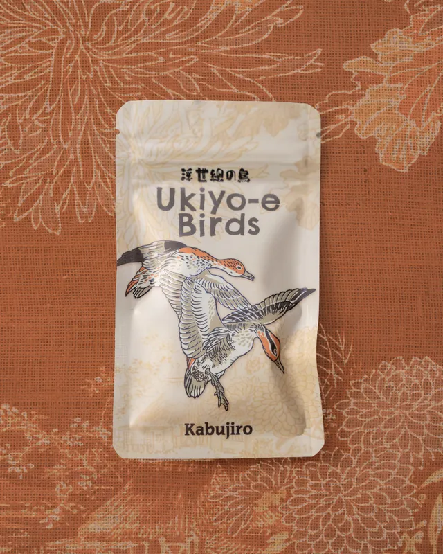 kabujiro-ukiyo-e-birds-vol-1-blind-bag-emaille-pin image 1