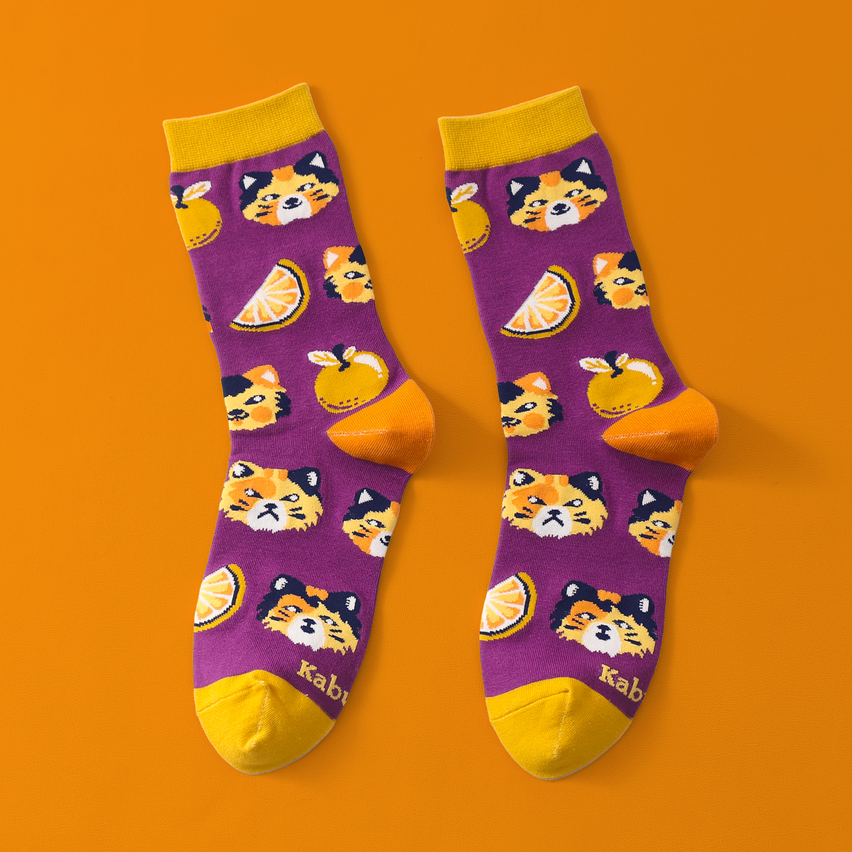 kabujiro-socks-citrus-cats-socken-baumwolle-37-43 image 3