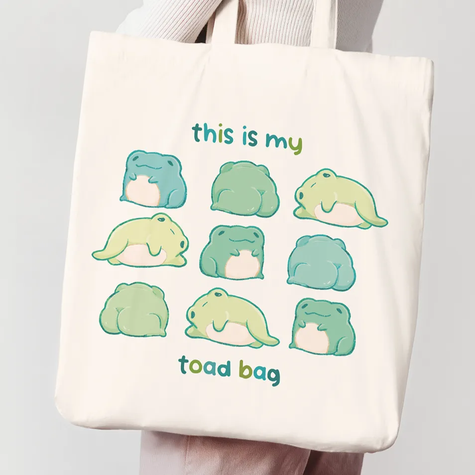 miamouz-this-is-my-toad-bag-tote-bag-frosch-38x42-baumwolle image 1