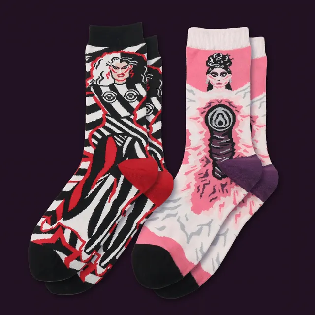 kabujiro-drag-queen-art-socken-set-2-paar-baumwolle image 1