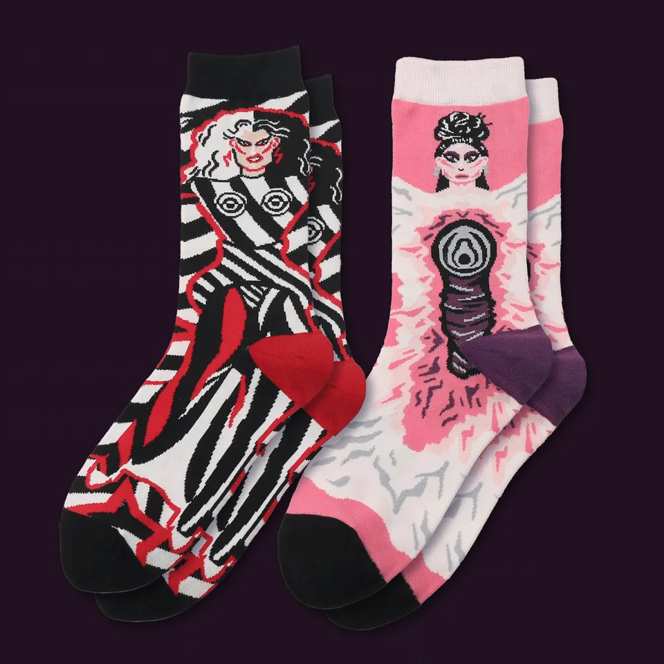 kabujiro-drag-queen-art-socken-set-2-paar-baumwolle image 1
