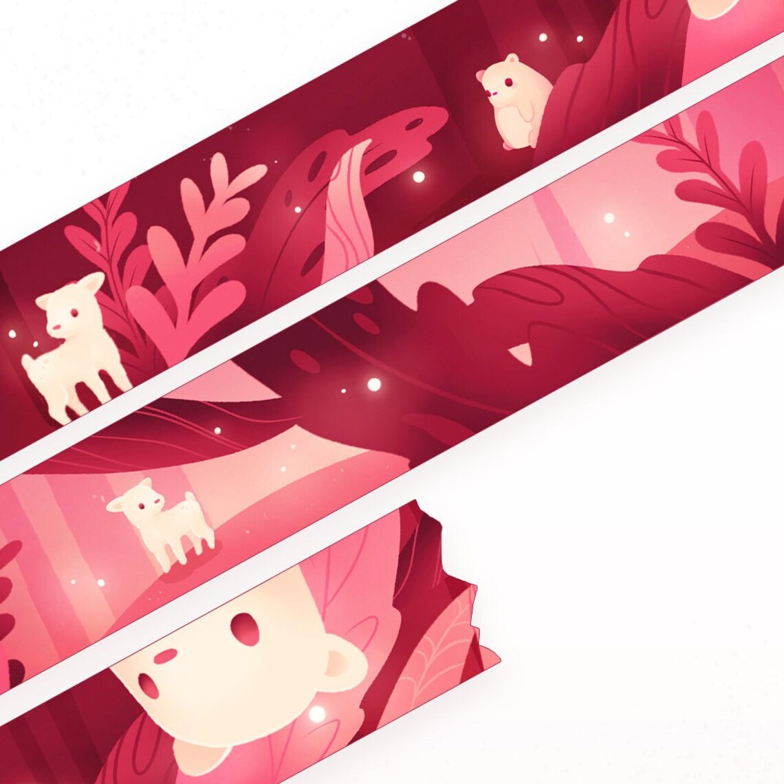 miamouz-bear-magic-forest-washi-tape-10m-x-15mm image 1