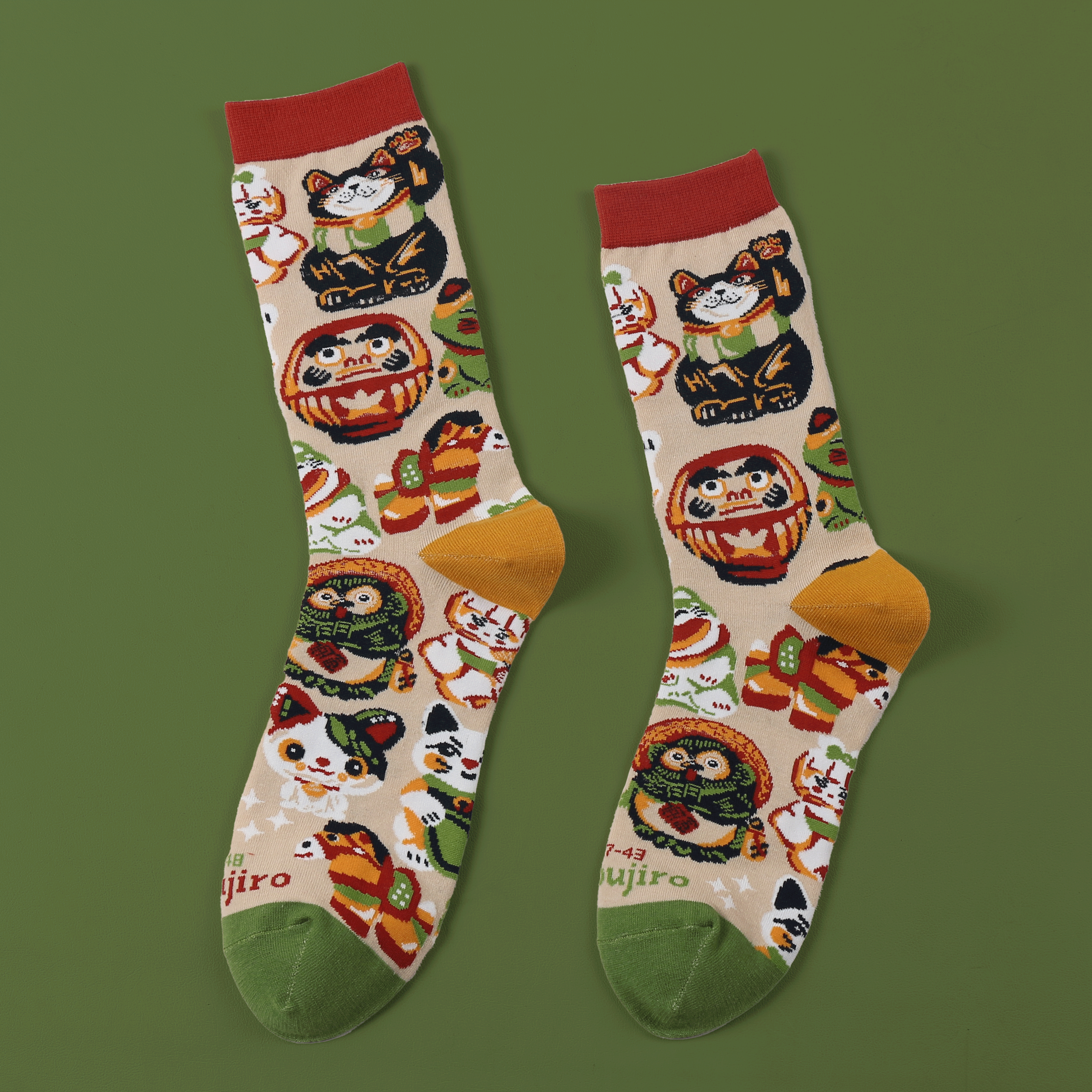 kabujiro-socks-lucky-dolls-baumwoll-socken-eu-37-43 image 2
