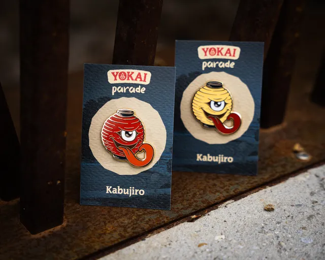 kabujiro-ch-chin-obake-yokai-parade-pin-nachtleuchtend image 1