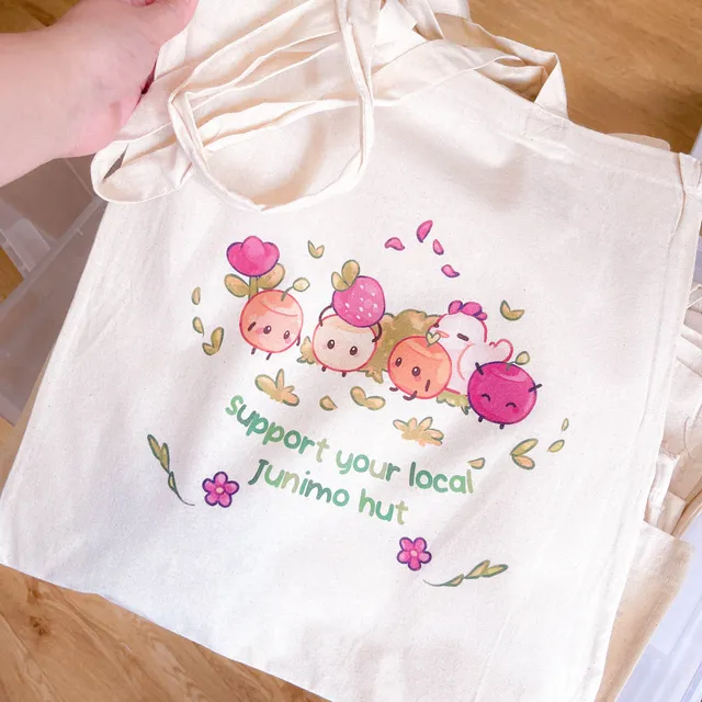 miamouz-junimo-hut-tote-bag-baumwollbeutel-normal-38x42-cm image 1