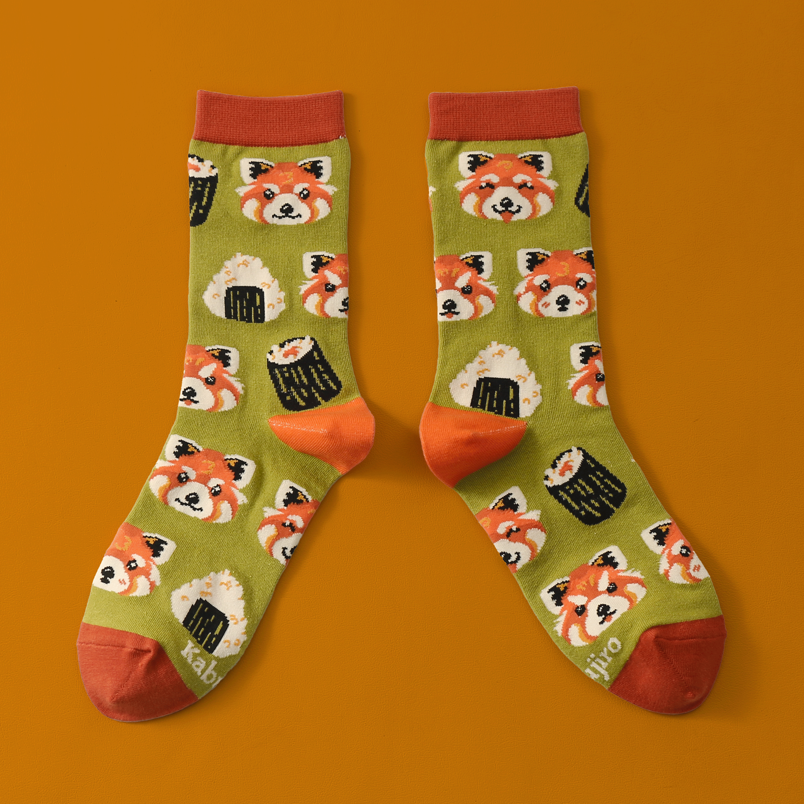 kabujiro-sushi-red-pandas-socken-eu-37-43-baumwolle image 3