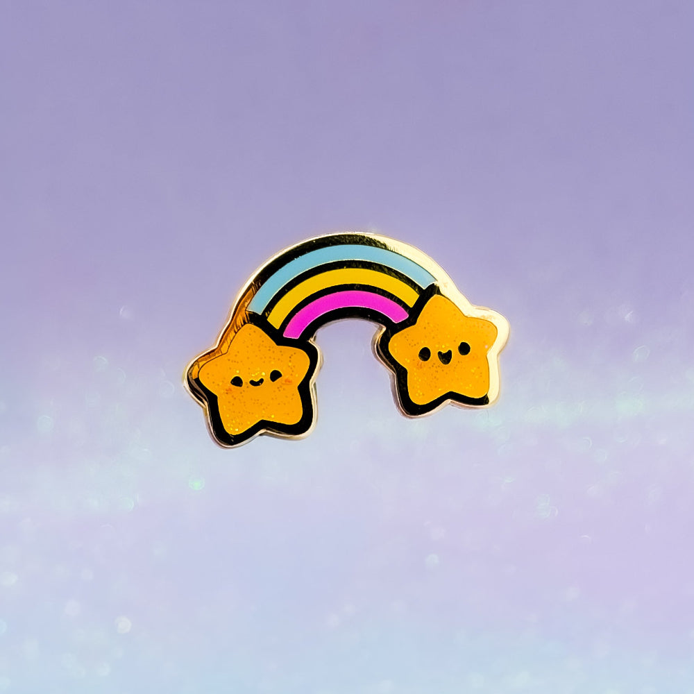 miamouz-happy-rainbow-emaille-pin-sterne image 1