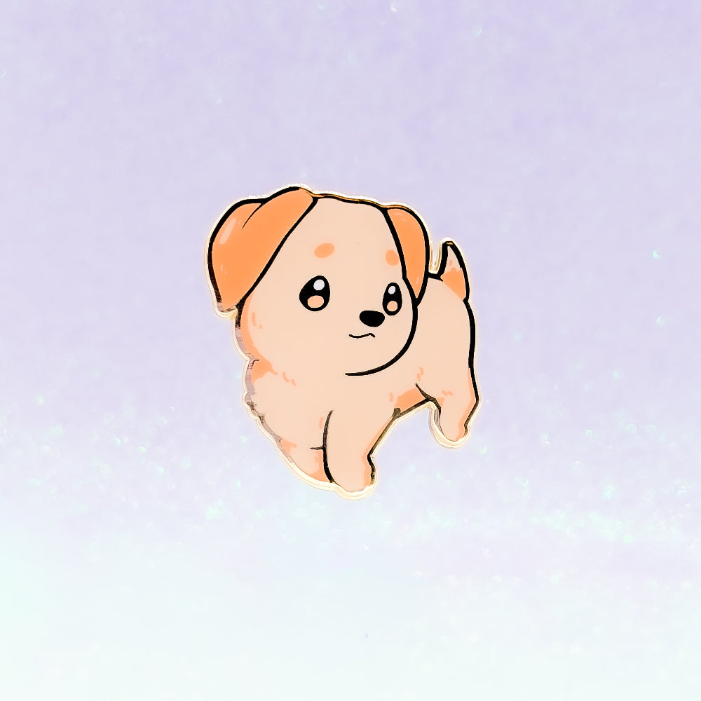 miamouz-labrador-enamel-pin-sand-hund-anstecker image 1