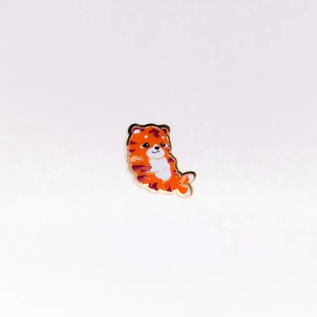 miamouz-enamel-pins-tiger-shrimp-emaille-pin-gold-22x20-mm image 1