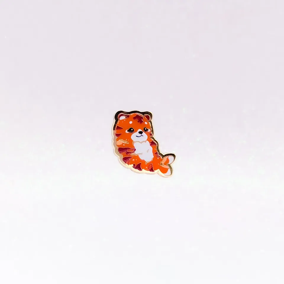 miamouz-enamel-pins-tiger-shrimp-emaille-pin-gold-22x20-mm image 1