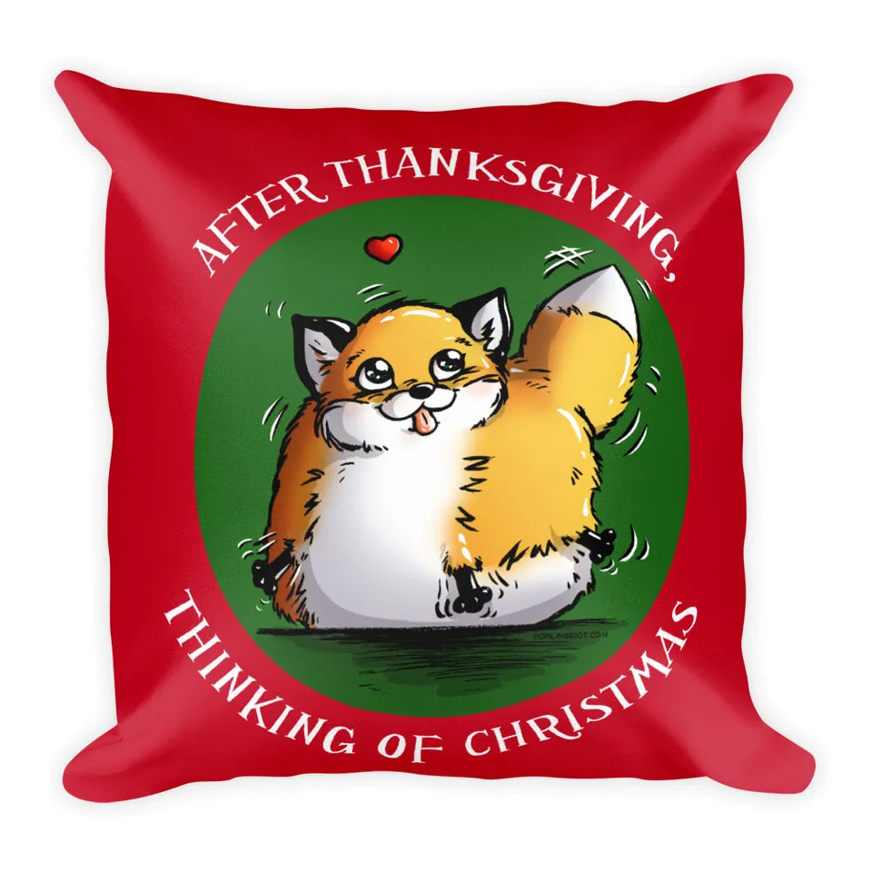 howling-riot-after-thanksgiving-kissen-rot-weihnachten-polyester image 1