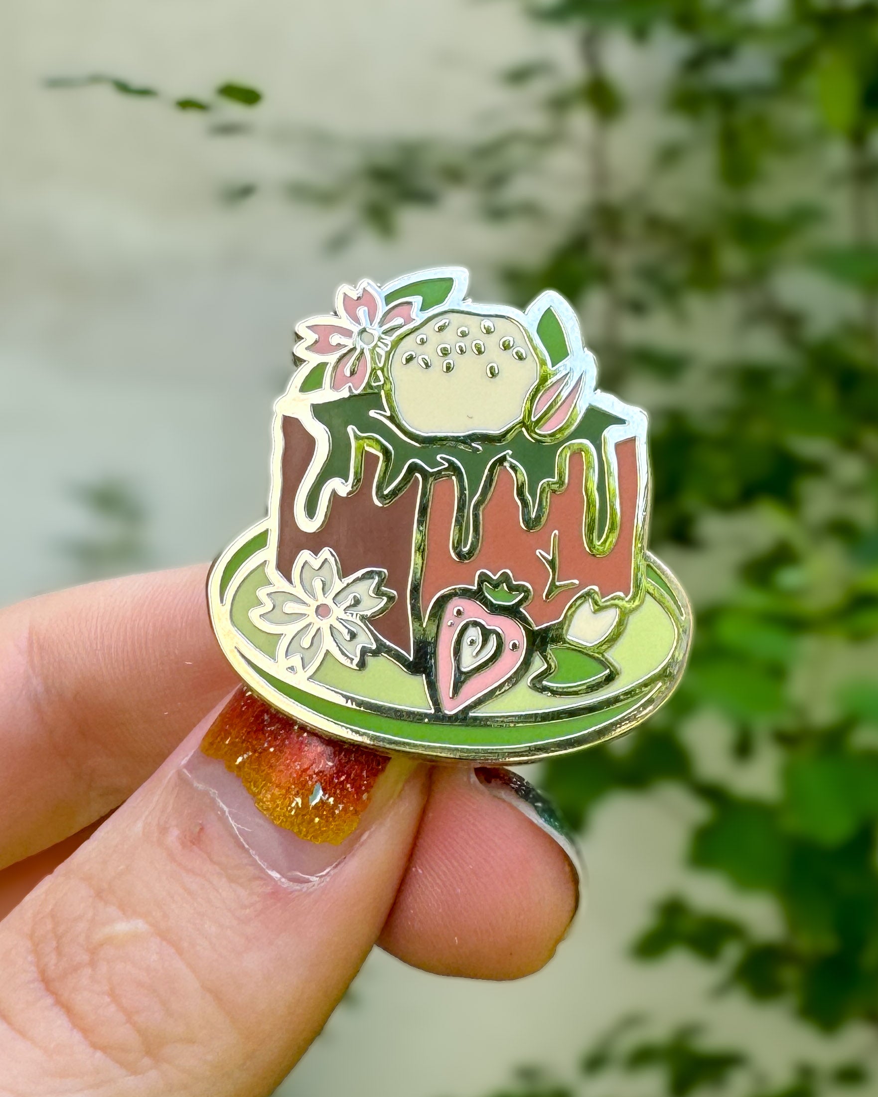 kabujiro-honey-toast-matcha-dessert-enamel-pin-35mm image 1
