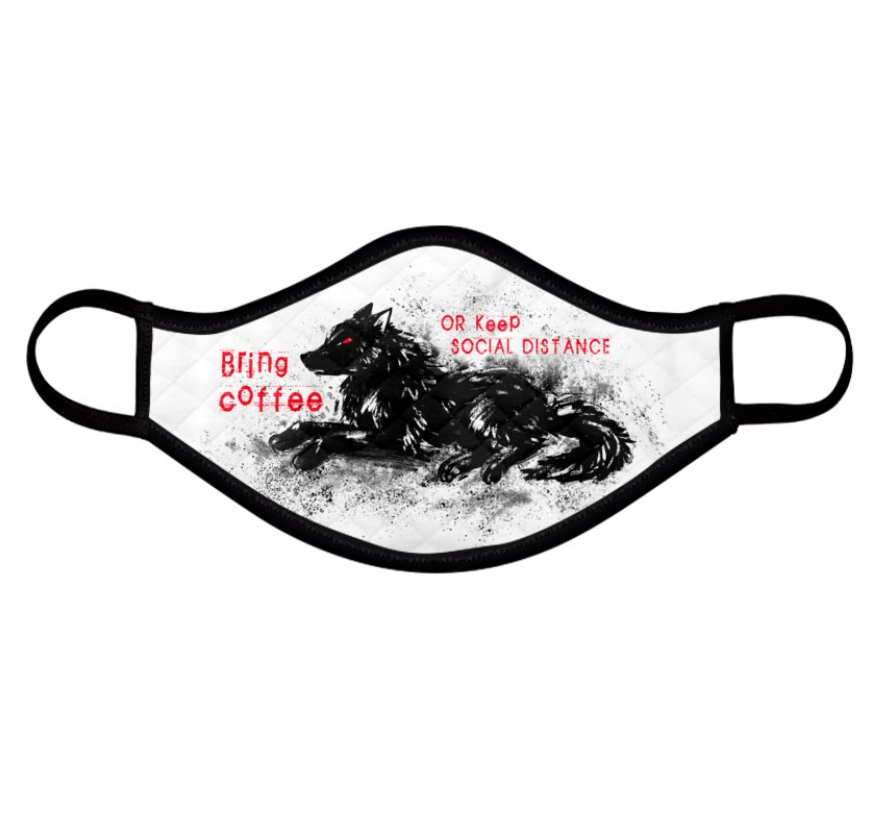 howling-riot-bring-coffee-stoffmaske-gr-m-spruch image 1